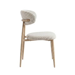 Nara Dining Chair - Beige - Beige Metal Legs