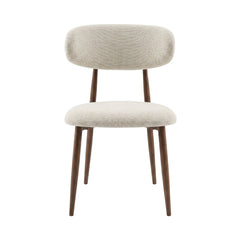 Nara Eetkamerstoel - Beige - Bruin Metalen Poten