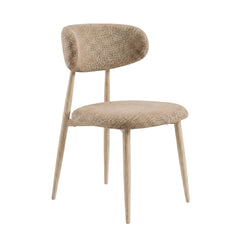 Nara Eetkamerstoel - Taupe - Beige Metalen Poten