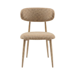 Nara Eetkamerstoel - Taupe - Beige Metalen Poten
