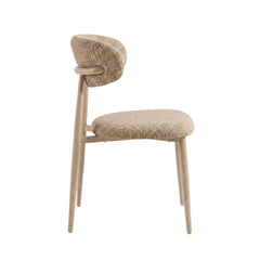 Nara Eetkamerstoel - Taupe - Beige Metalen Poten