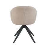 Nes Esszimmerstuhl – Beige – Bouclé Stoff