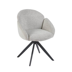 Nes Eetkamerstoel - Ecru Boucle - Draaibaar - 180° - Met Return Memory Functie