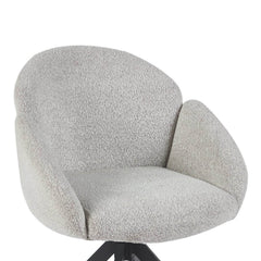 Nes Eetkamerstoel - Ecru Boucle - Draaibaar - 180° - Met Return Memory Functie