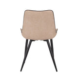 Sedia da pranzo New Manila - Microfibra beige