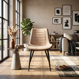 Sedia da pranzo New Manila - Microfibra beige