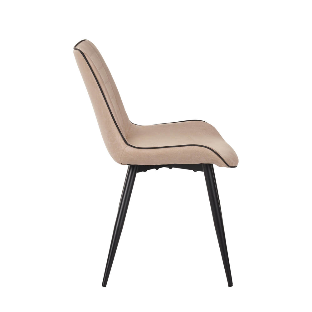 Sedia da pranzo New Manila - Microfibra beige