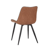 Sedia da pranzo New Manila - Microfibra Cognac