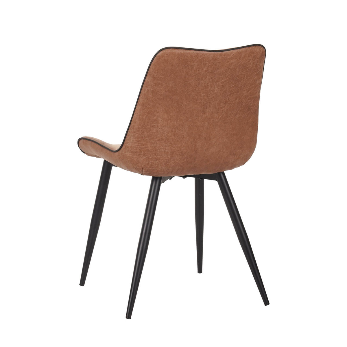 Sedia da pranzo New Manila - Microfibra Cognac