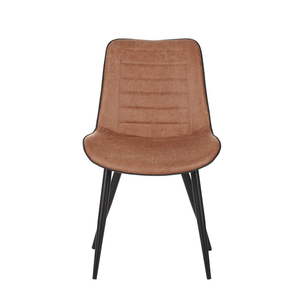 New Manila Eetkamerstoel - Cognac Microfiber