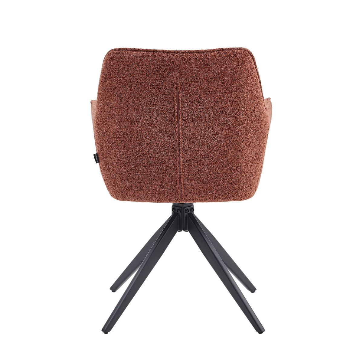 New Yade Esszimmerstuhl - Bordeaux Bouclé - Drehbar 180°