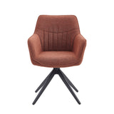 New Yade Esszimmerstuhl - Bordeaux Bouclé - Drehbar 180°