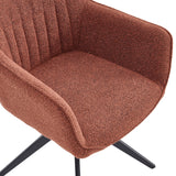 New Yade Esszimmerstuhl - Bordeaux Bouclé - Drehbar 180°