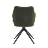 New Yade Esszimmerstuhl - Grün Bouclé - Drehbar 180°