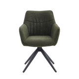 New Yade Esszimmerstuhl - Grün Bouclé - Drehbar 180°