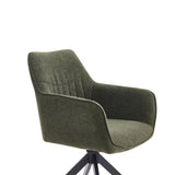 New Yade Esszimmerstuhl - Grün Bouclé - Drehbar 180°