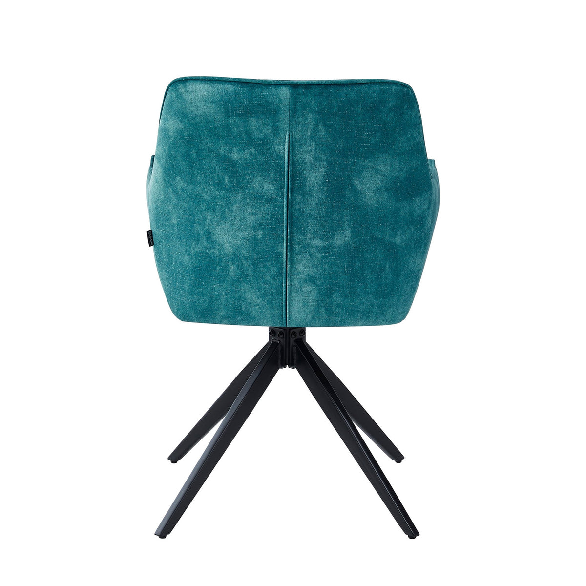 New Yade Esszimmerstuhl - Petrol Adore Samt - Drehbar 180°