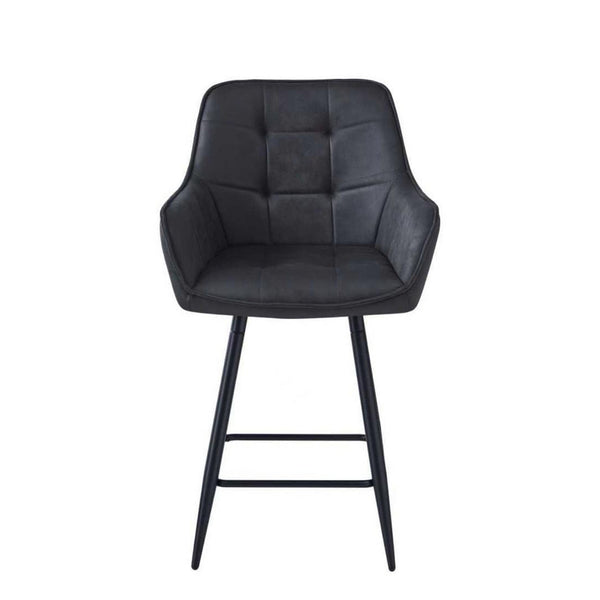 New York Bar Stools - Anthracite Microfiber