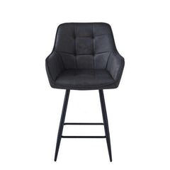 Tabourets de bar New York - Microfibre Anthracite