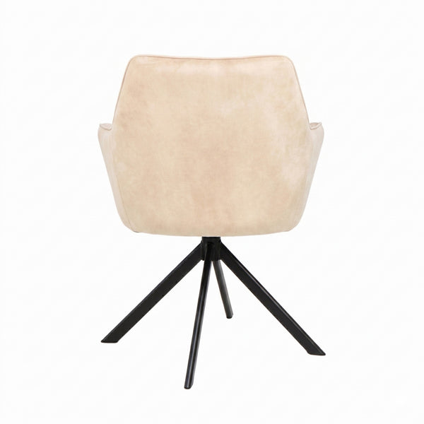 Noah Eetkamerstoel - Beige Adore Velvet