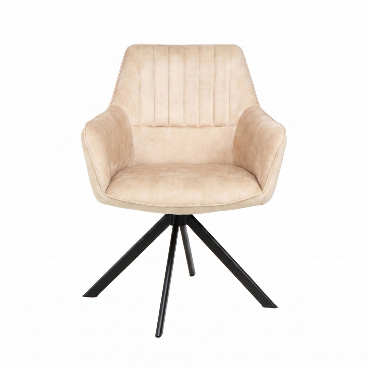 Noah Eetkamerstoel - Beige Adore Velvet