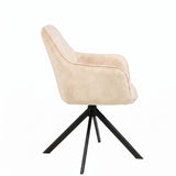 Noah Eetkamerstoel - Beige Adore Velvet