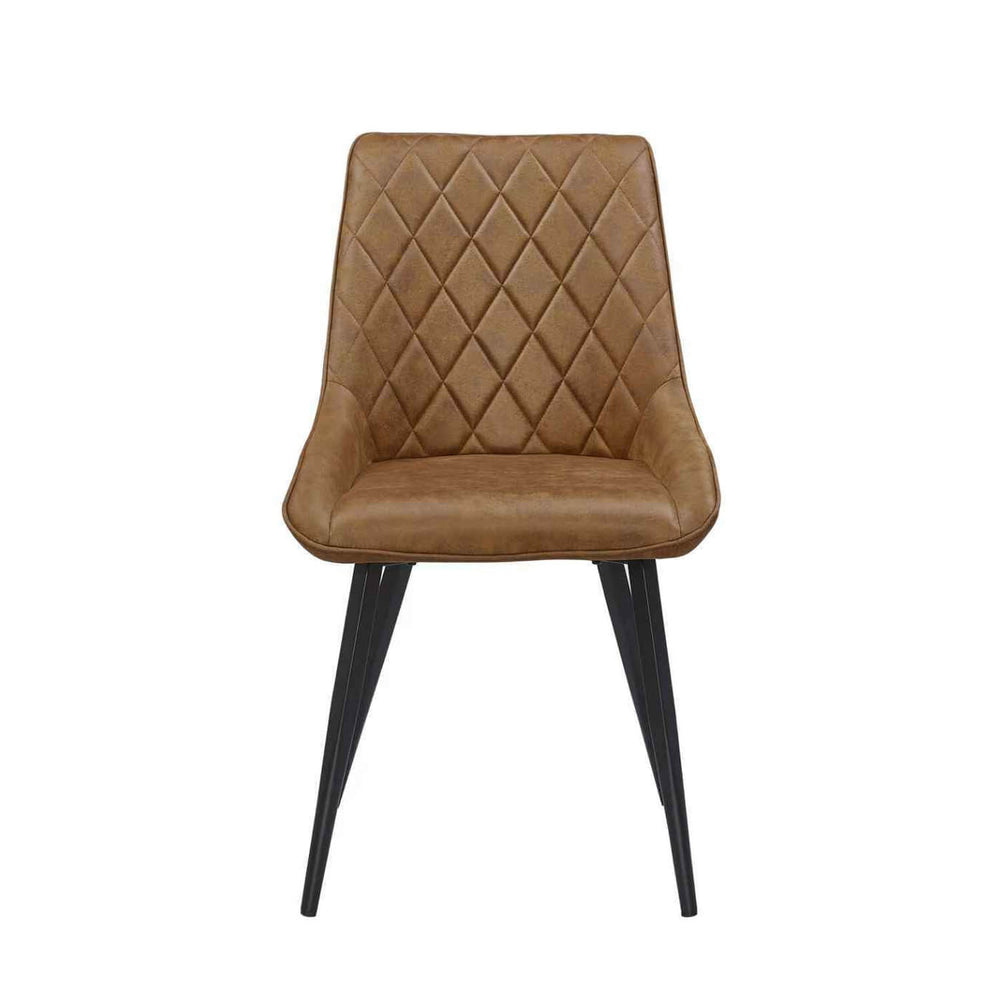 Nordi Eetkamerstoel - Cognac Microvezel
