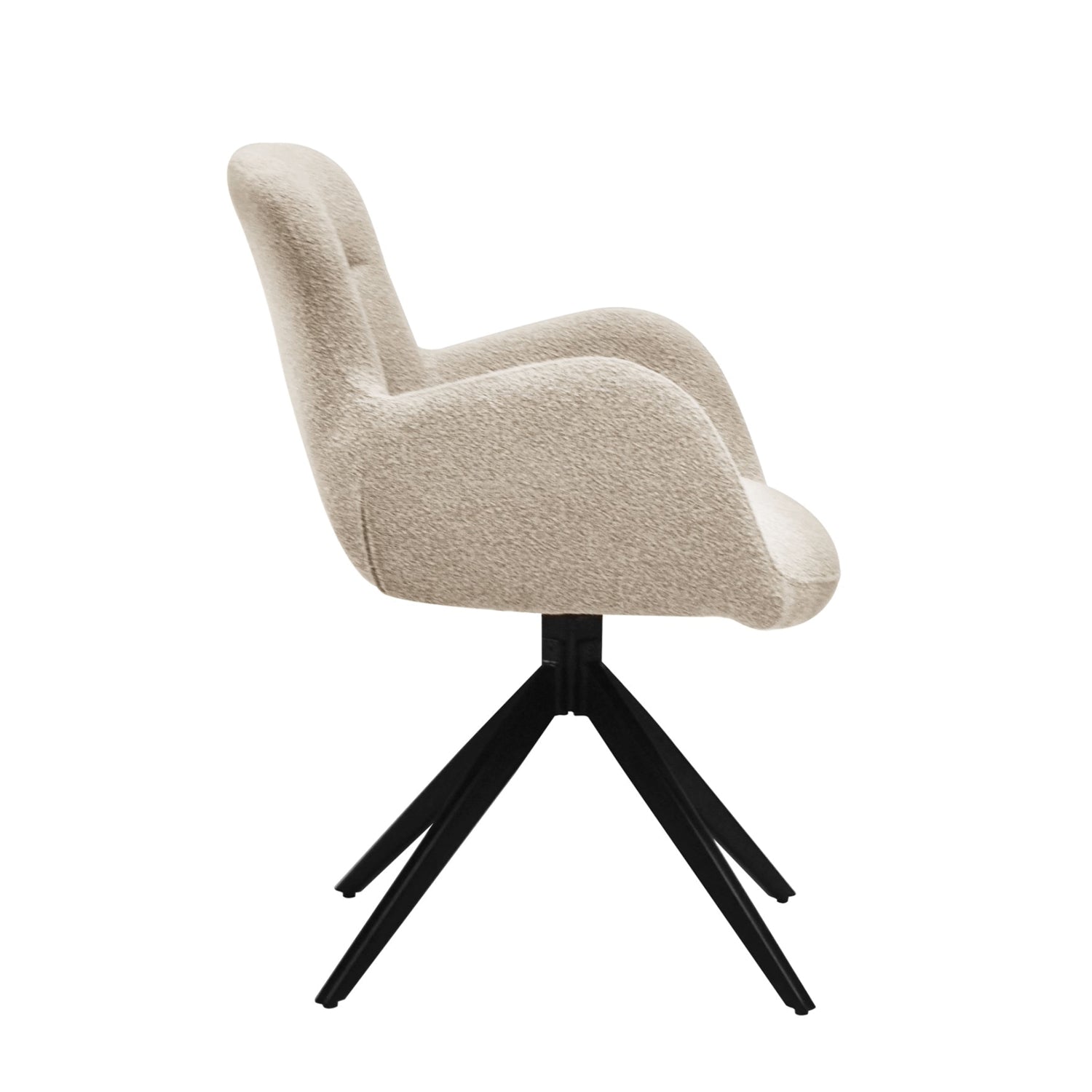 Olena Esszimmerstuhl - Beige Bouclé