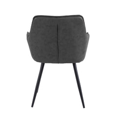 Oriana Eetkamerstoel - Antraciet Microfiber