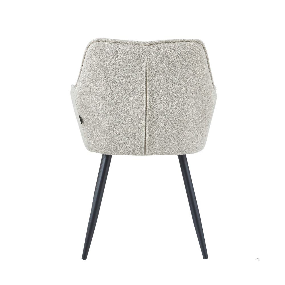 Oriana Eetkamerstoel - Beige Bouclé