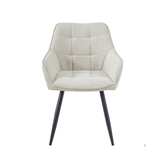 Oriana Eetkamerstoel - Beige Bouclé