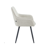 Oriana Eetkamerstoel - Beige Bouclé