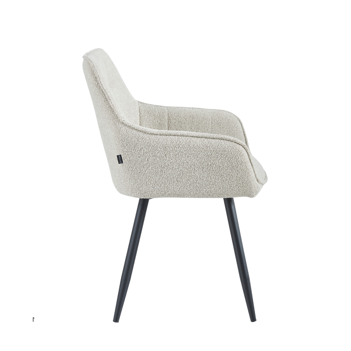 Oriana Eetkamerstoel - Beige Bouclé
