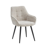 Oriana Eetkamerstoel - Beige Chenille