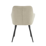 Oriana Eetkamerstoel - Beige Linnen