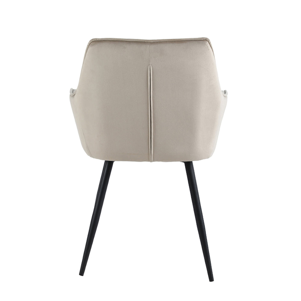Oriana Eetkamerstoel - Beige Velvet