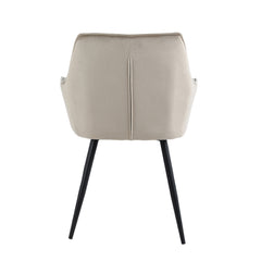 Oriana Eetkamerstoel - Beige Velvet