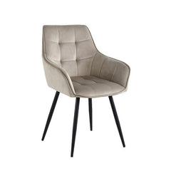 Oriana Eetkamerstoel - Beige Velvet