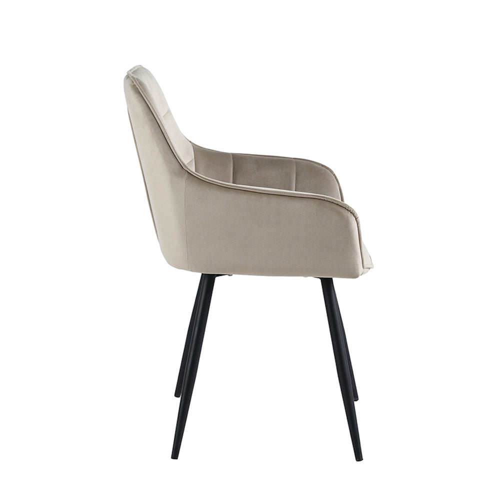 Oriana Eetkamerstoel - Beige Velvet