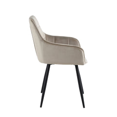 Oriana Eetkamerstoel - Beige Velvet