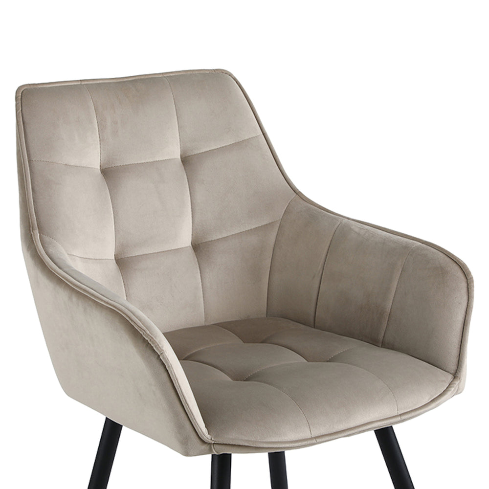 Oriana Eetkamerstoel - Beige Velvet