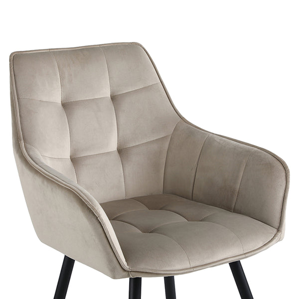Oriana Eetkamerstoel - Beige Velvet