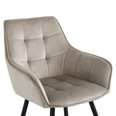 Oriana Eetkamerstoel - Beige Velvet