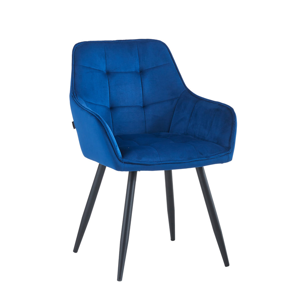 Oriana Eetkamerstoel - Blauw Velvet