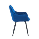 Oriana Eetkamerstoel - Blauw Velvet