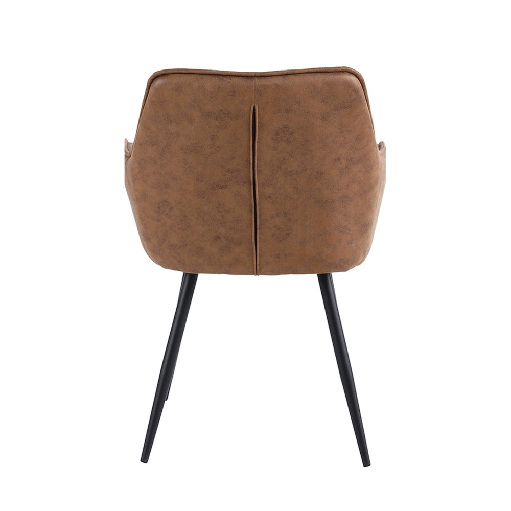 Oriana Eetkamerstoel - Cognac Microvezel