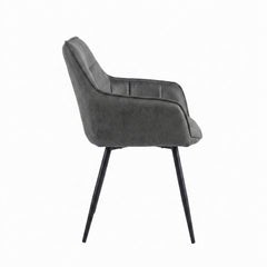 Oriana Eetkamerstoel - Antraciet Microfiber
