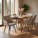 Oriana Eetkamerstoel - Beige Chenille