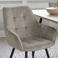 Oriana Eetkamerstoel - Beige Velvet