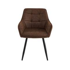 Oriana Eetkamerstoel - Bruin Microfiber